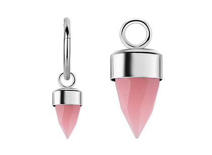 Подвеска из стали Pink Stone